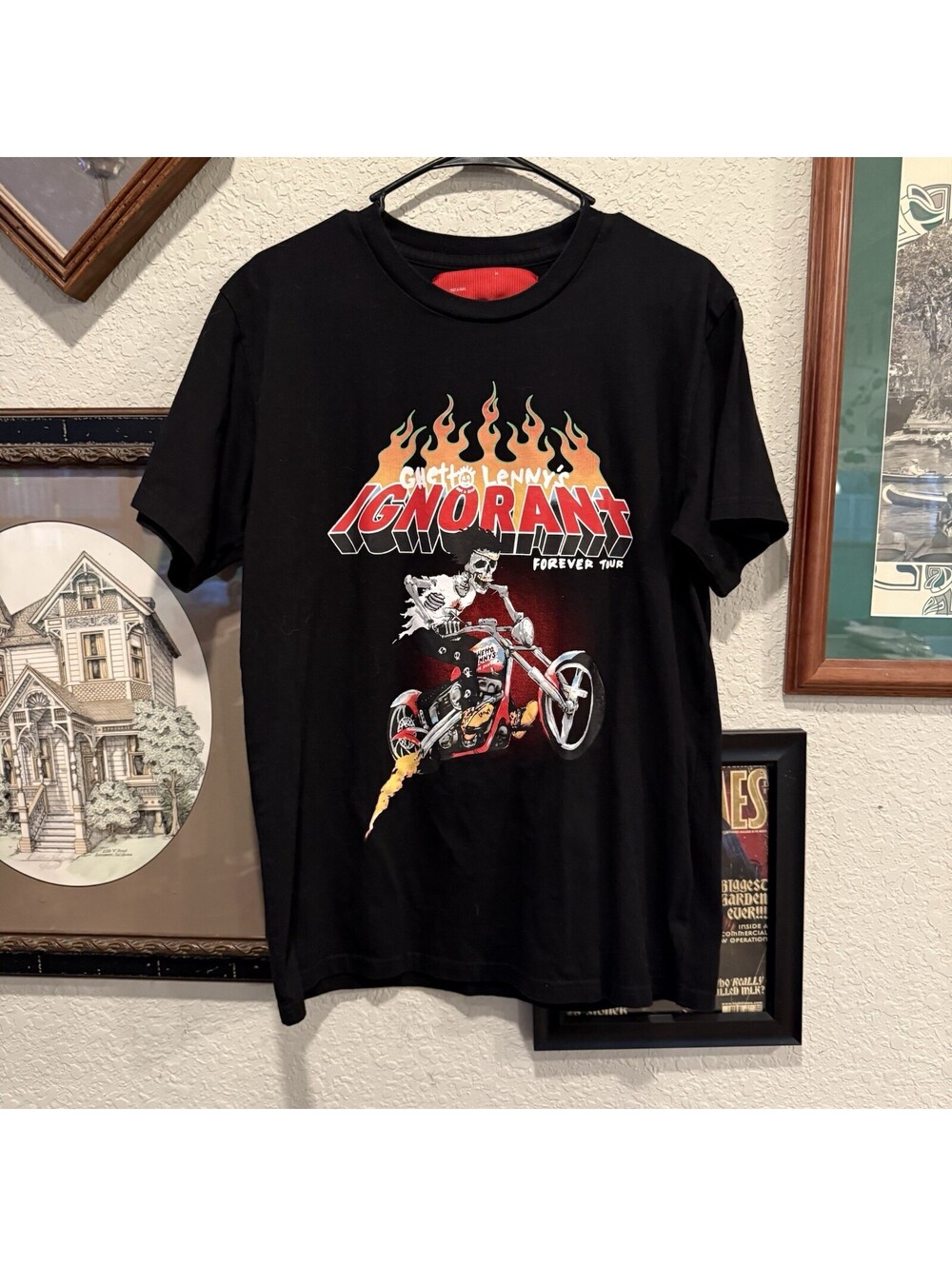 Saint Jhn Ghetto Lenny’s Ignorant Forever Tour 2019 T Shirt Skull RARE Medium
